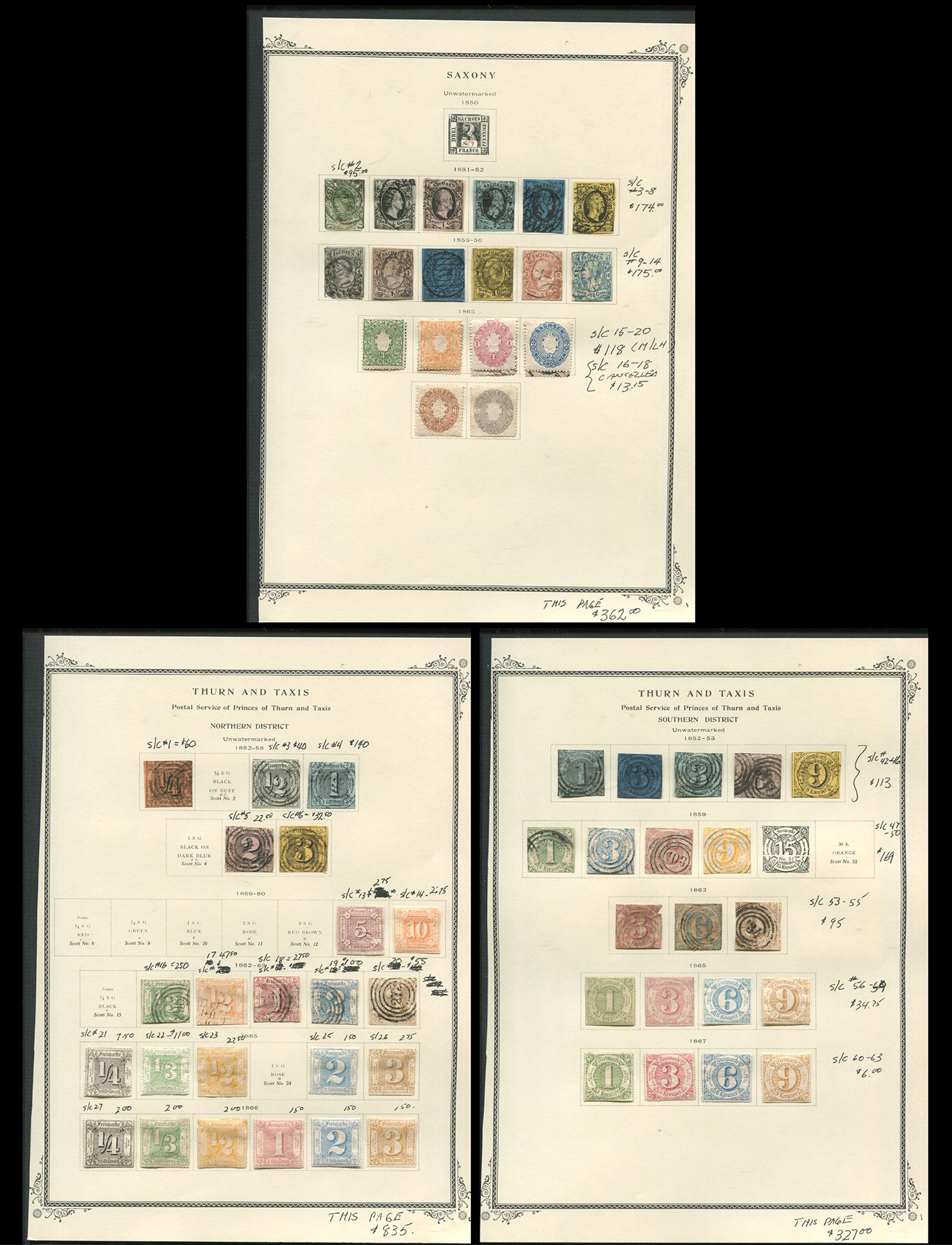 German States Stamp Collection 1851- (1 of 4)