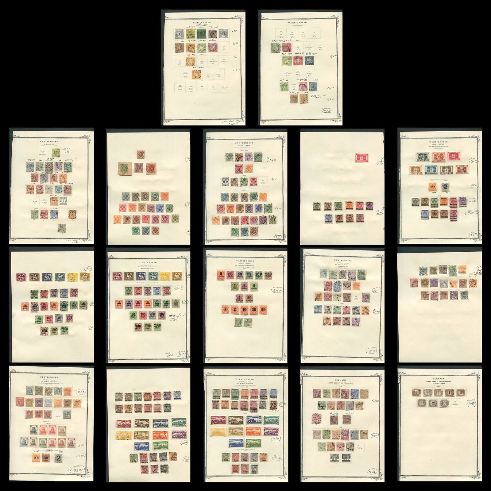 German States Stamp Collection 2 (1 of 9)