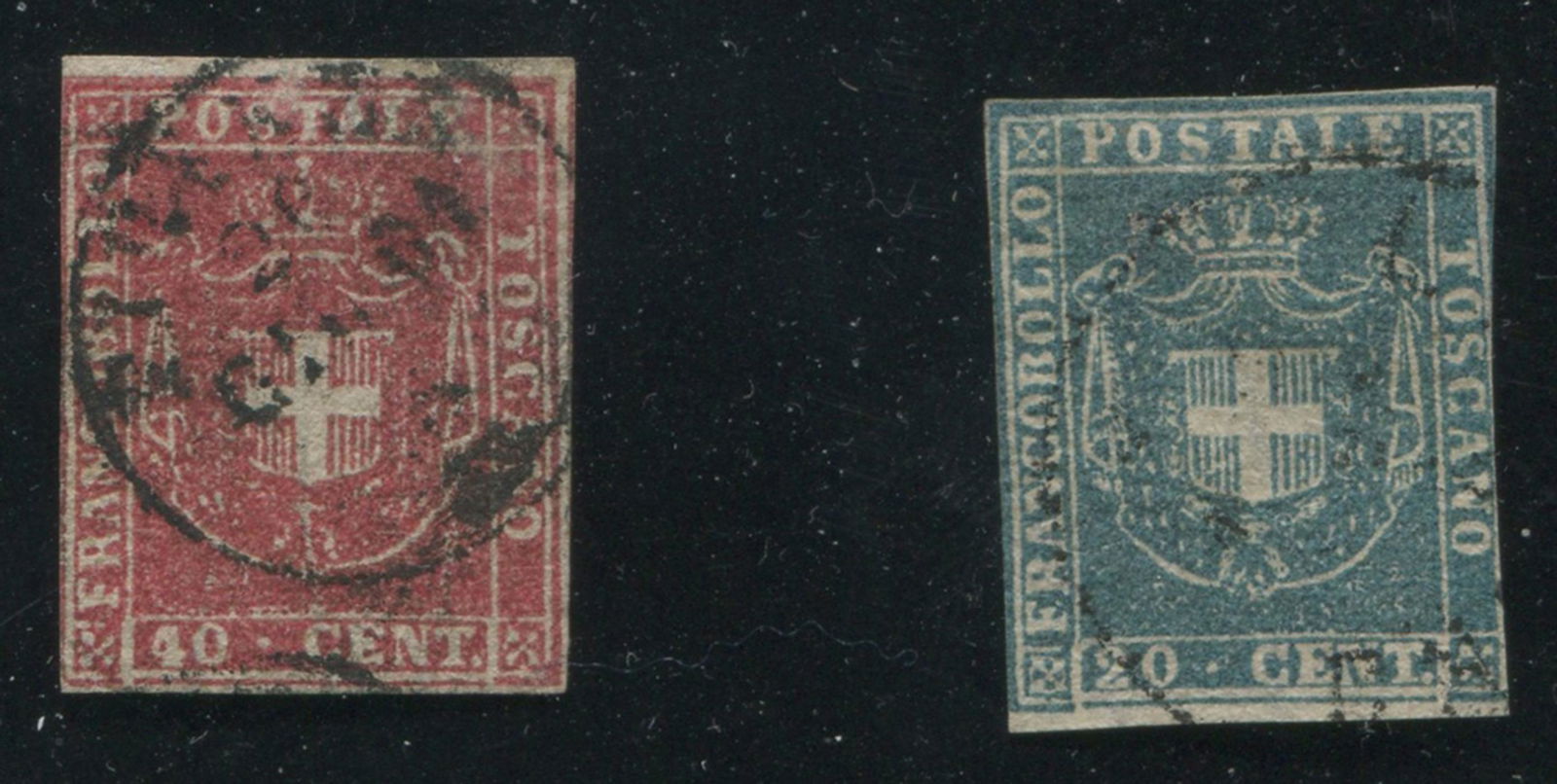 Tuscany 1860 #20, #21 U VG-F (1 of 2)