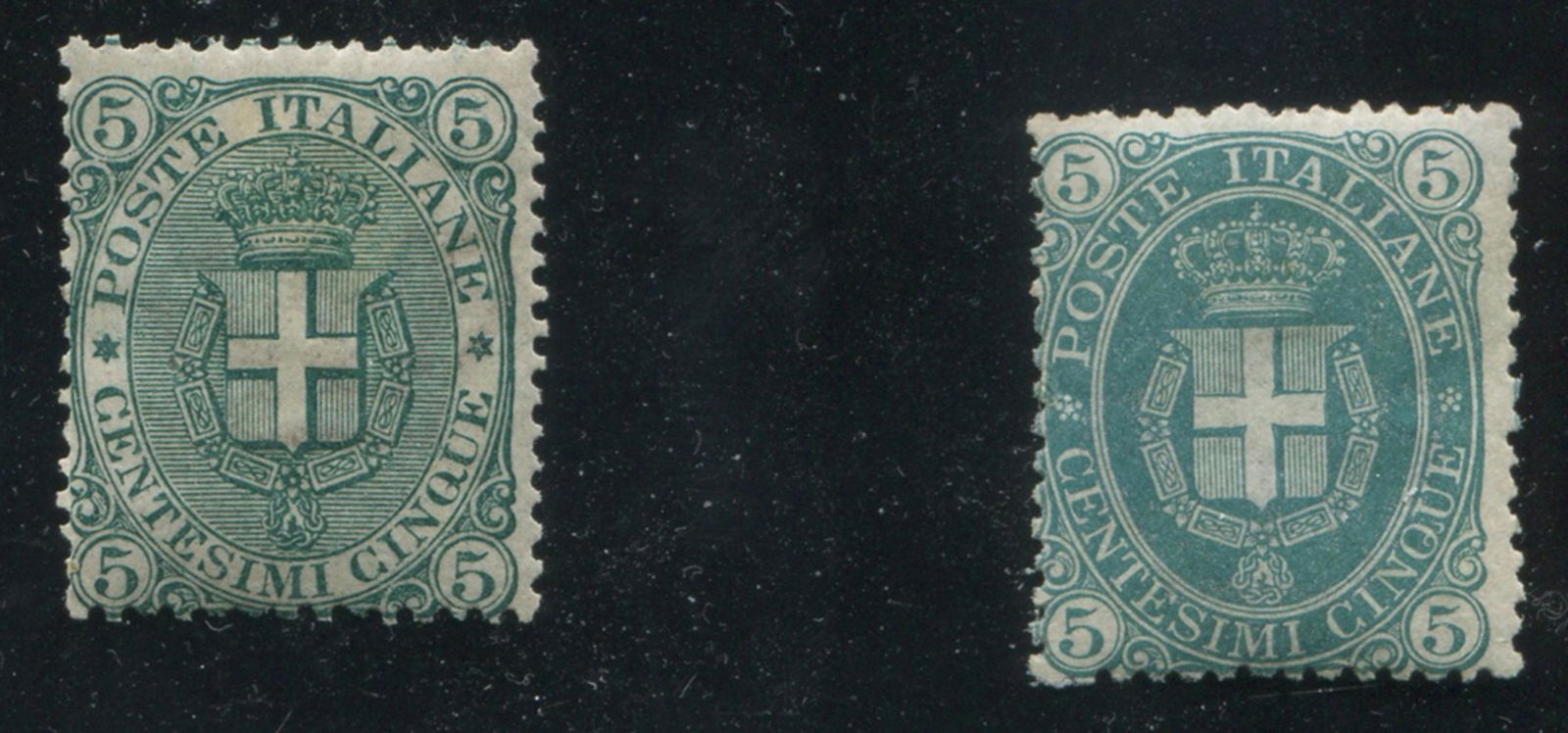 Italy 1889-1896 #52, #67 VG M H/LH (1 of 2)