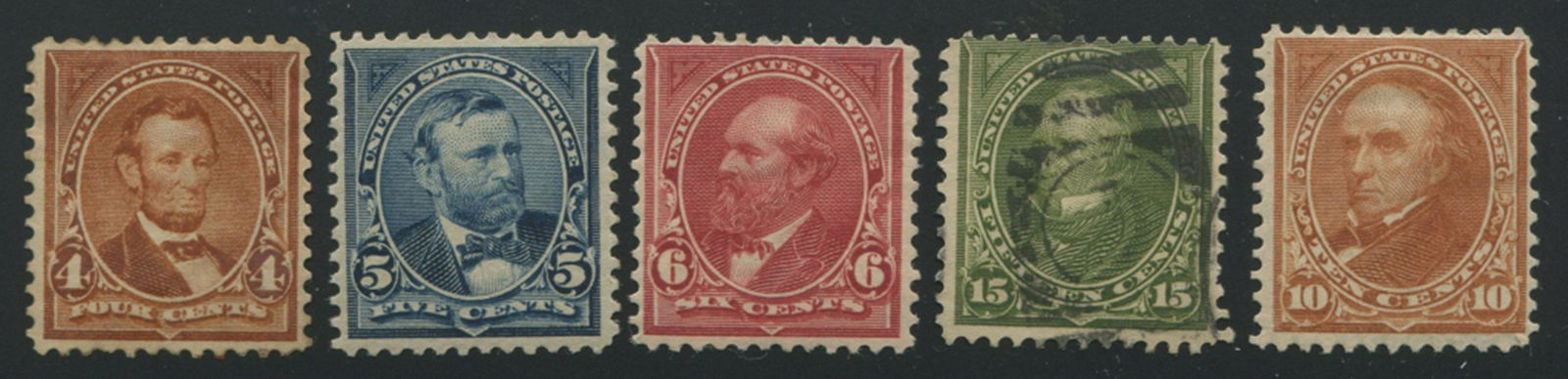USA 1898-1903  #280-#284 2c to 15c Stamp Collection (1 of 2)