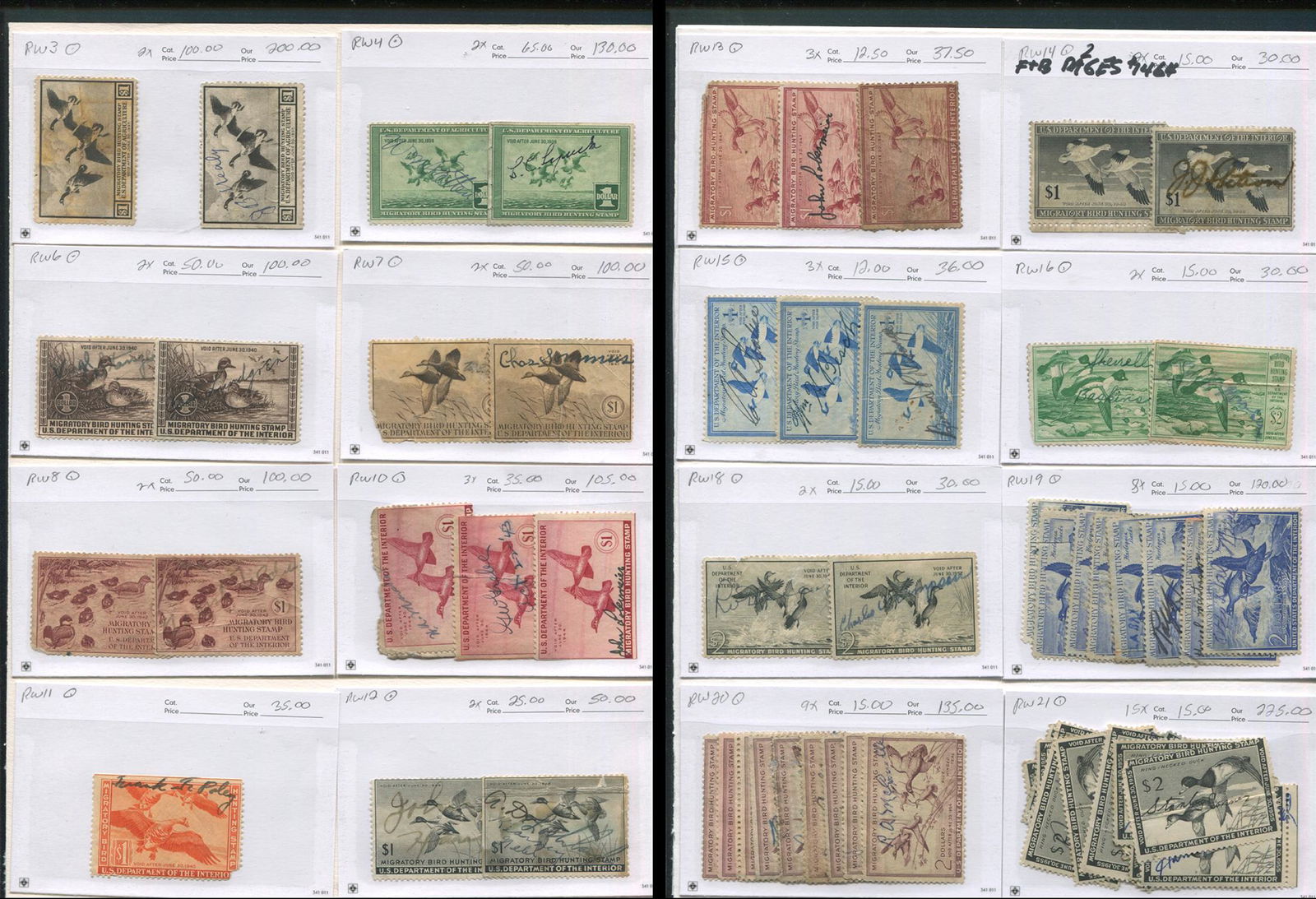 USA Bird Hunting Stamp Collection 2 (1 of 3)