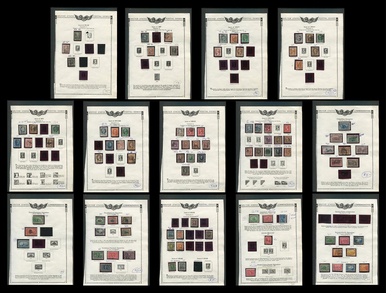 USA Stamp Collection 1861-1909 (1 of 8)