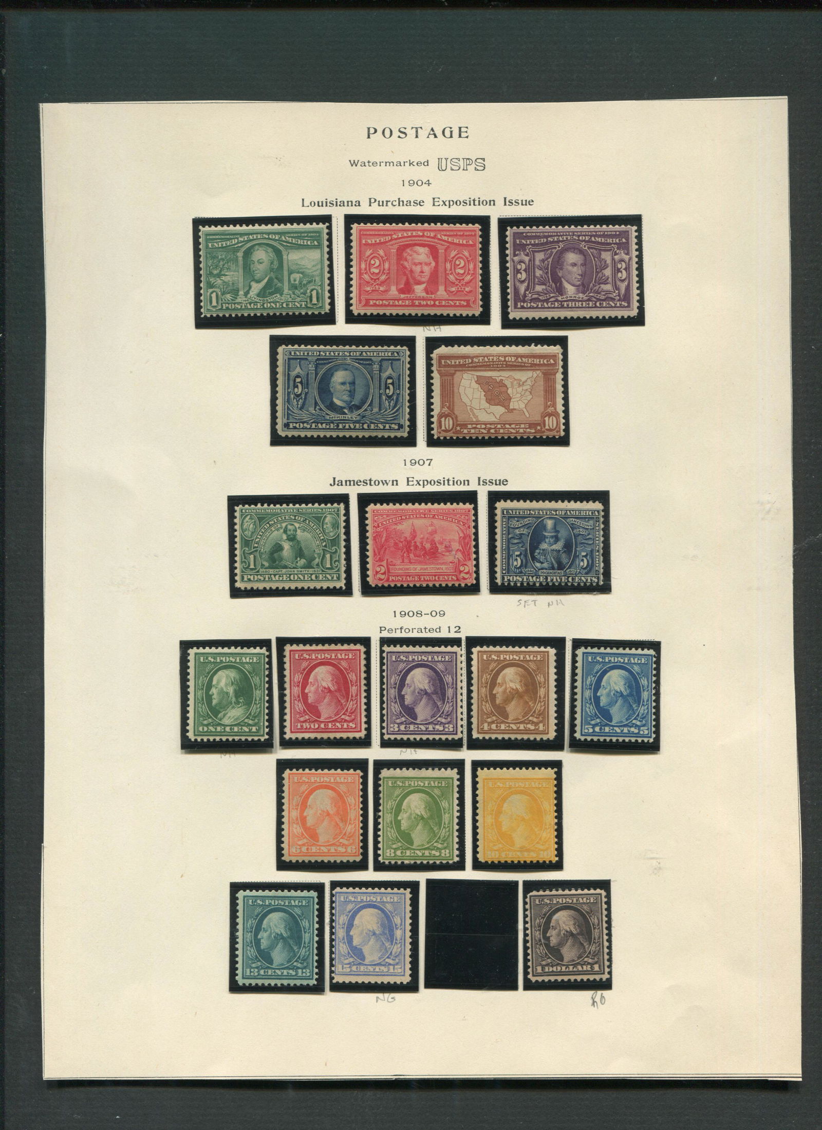 USA Stamp Collection 1904-1909 M/MNH (1 of 1)