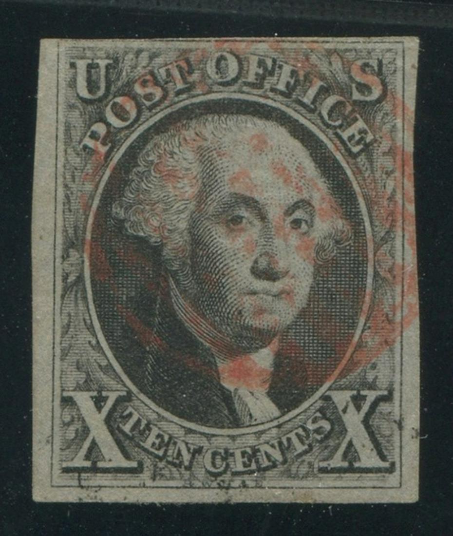 USA 1847 #2 10c Black U F-VF (1 of 2)