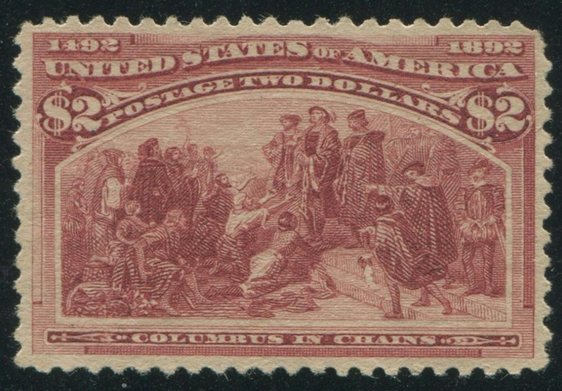 USA 1893 #242 $2 Brown MLH OG (1 of 2)