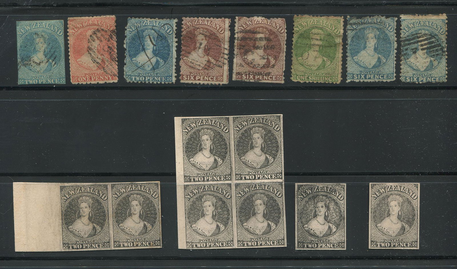 New Zealand Stamp Collection 1858-1871 (1 of 1)