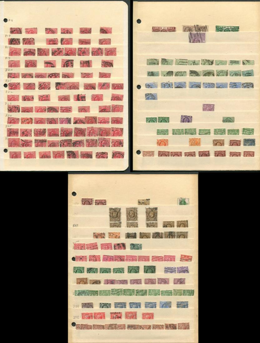 Great Britain Edward VII and George V  Stamp Inventory (1 of 5)