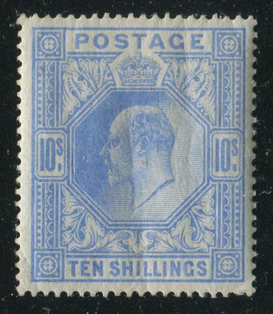 Great Britain 1902-11 #141 10sh Ultra VF MVLHR (1 of 2)