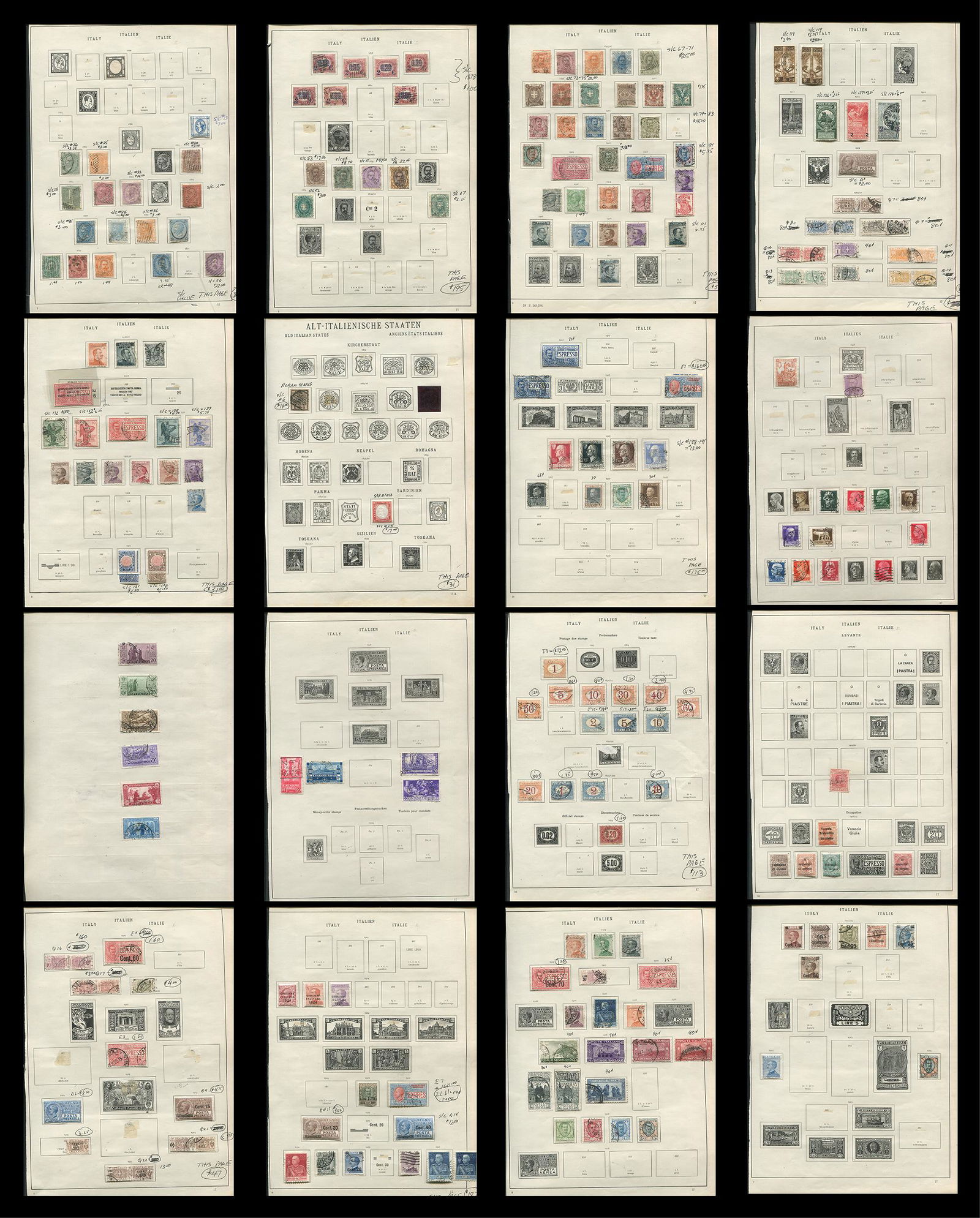 Italy Stamp Collection 1861- (1 of 9)