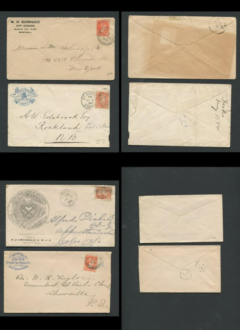 Canada Advertising Covers 1885-1894 (1 of 5)