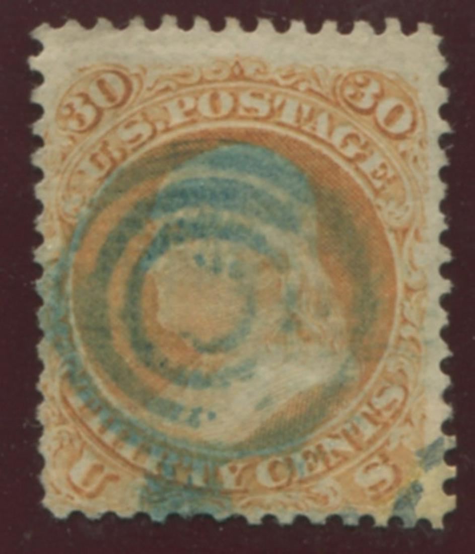 USA 1867-68 #100 30c Orange U VG (1 of 2)