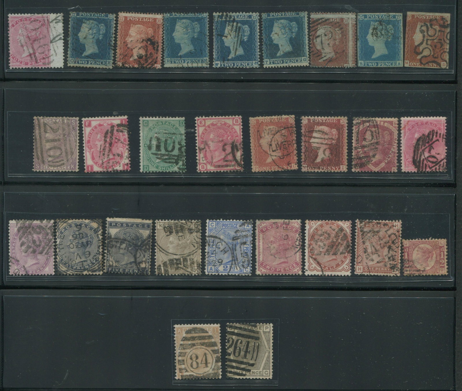 Great Britain 1841-1884 #3/#98 U VG/F (1 of 1)