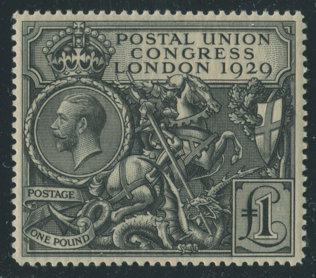 Great Britain 1929 #209 1 Pound Black VF MNH (1 of 2)
