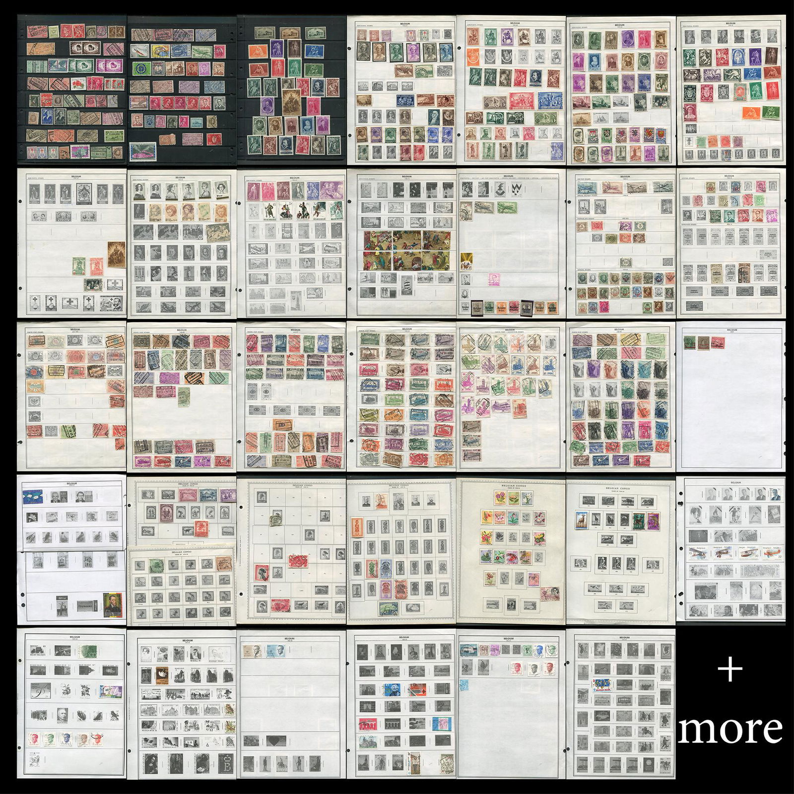 Belgium Stamp Collection M/U (1 of 9)