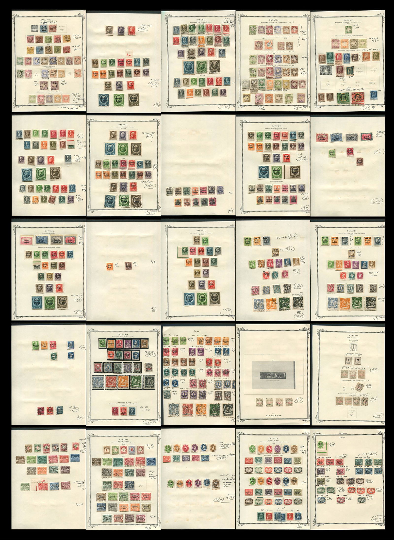 Bavaria Stamp Collection 1849-1920 (1 of 7)
