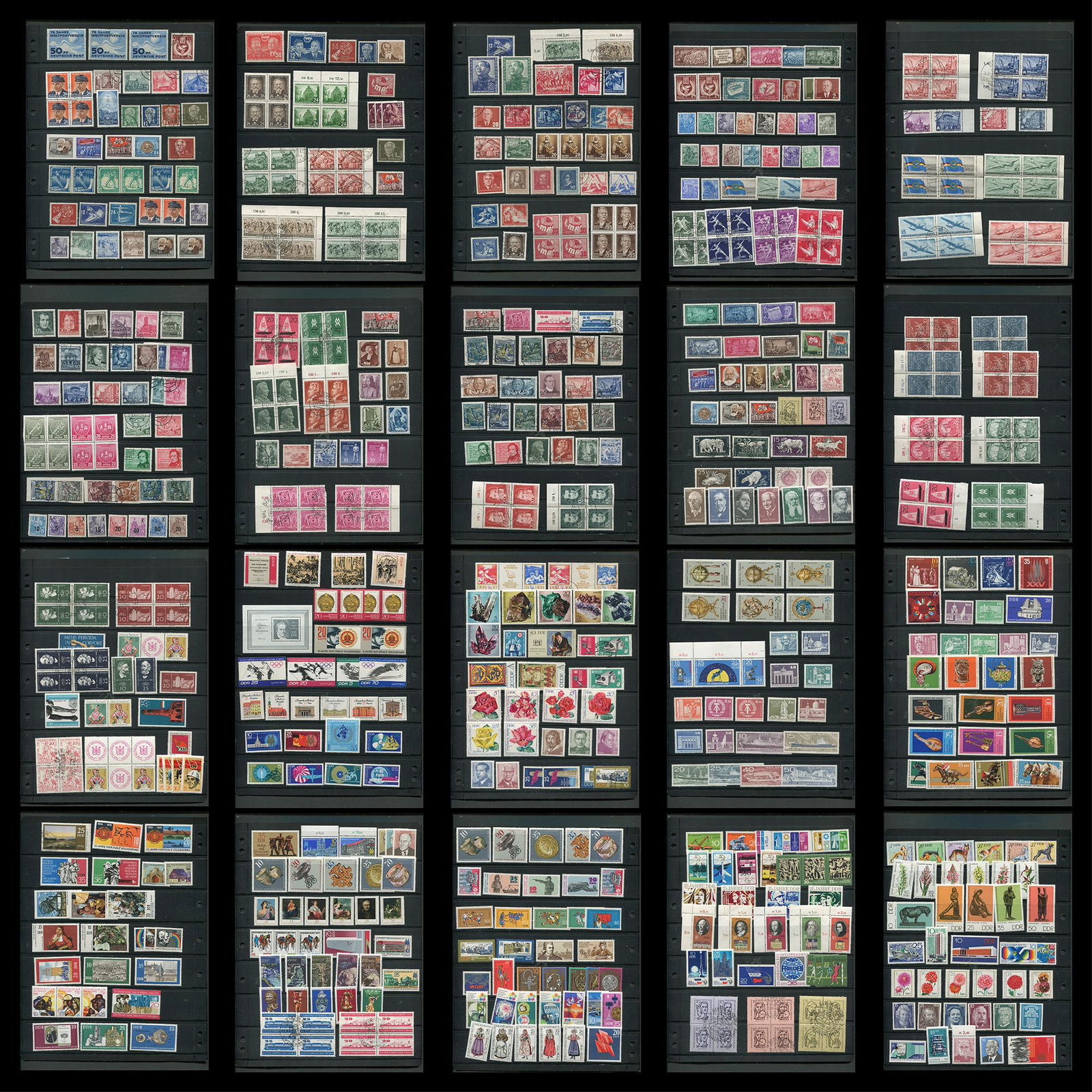 Germany Democratic Republic Stamp Collection 1950s to 1970s (1 of 10)