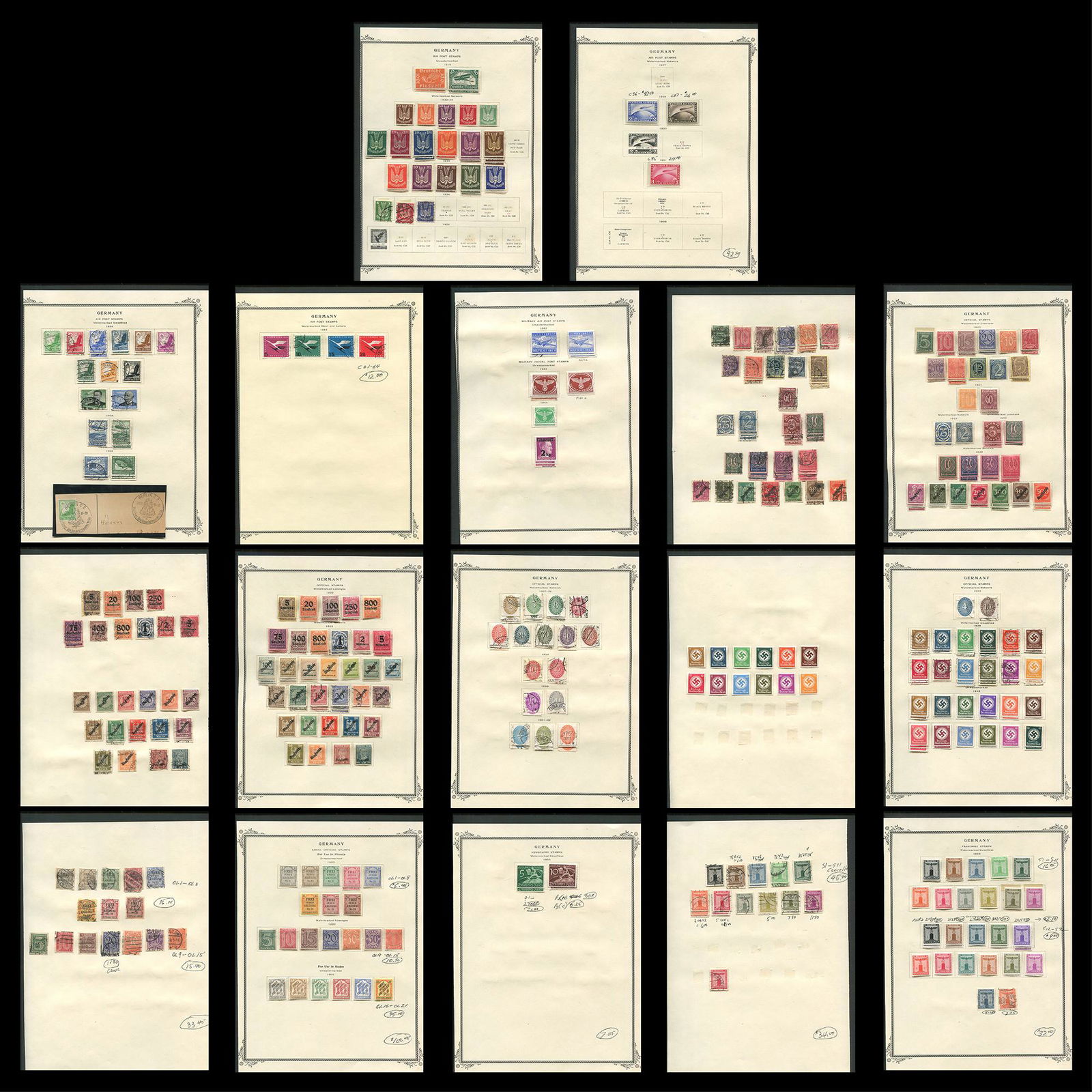 Germany Stamp Collection 1919-1938 (1 of 9)