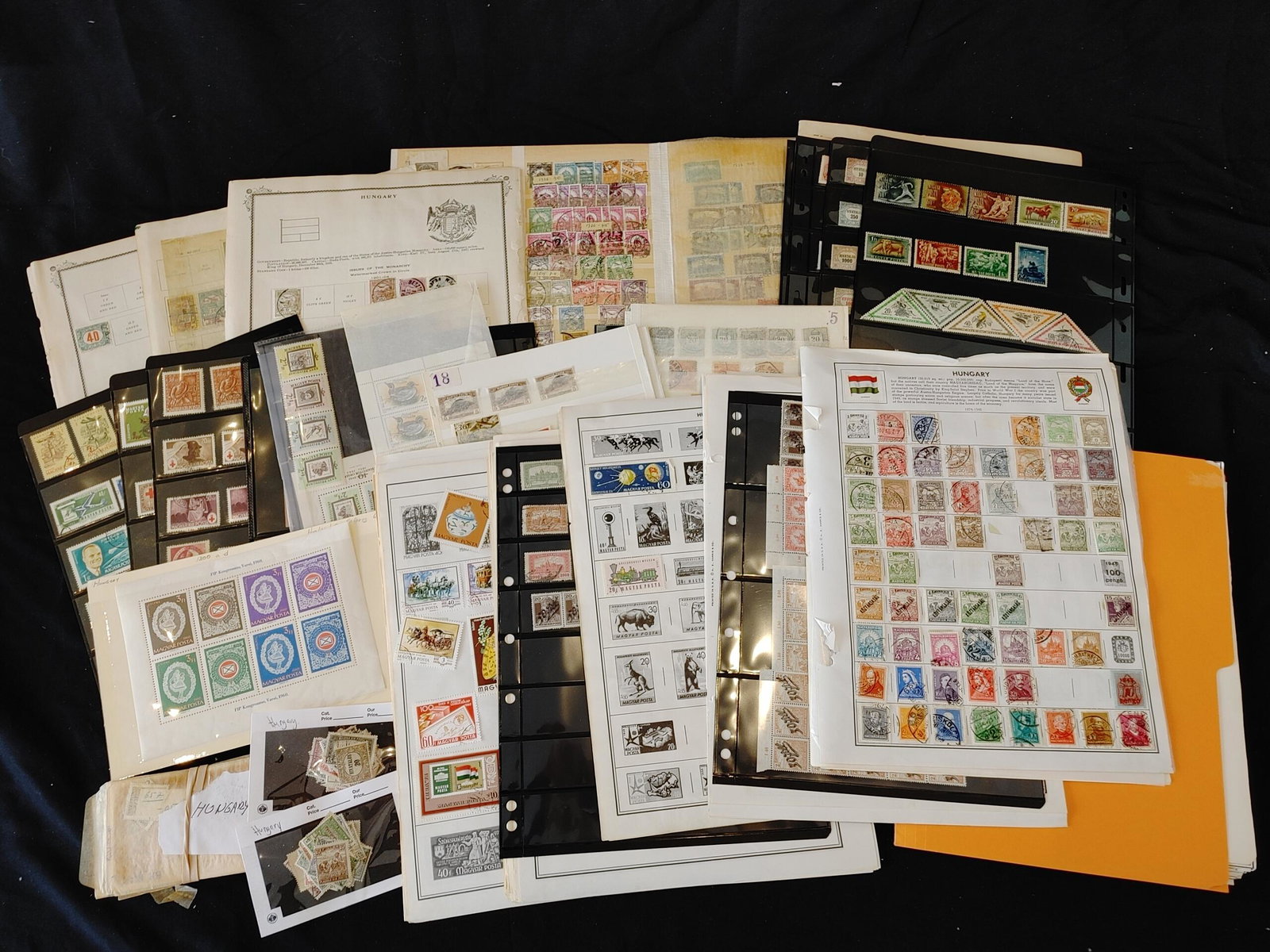 Hungary 1874-1970's #13/#C303, MH and used accumulation: Hungary 1874-1970's #13/#C303, MH and used accumulation, includes Semi postals, Airs, Postage Dues, some duplication, will catalogue over 400 (Scott 2021), appears f-vf