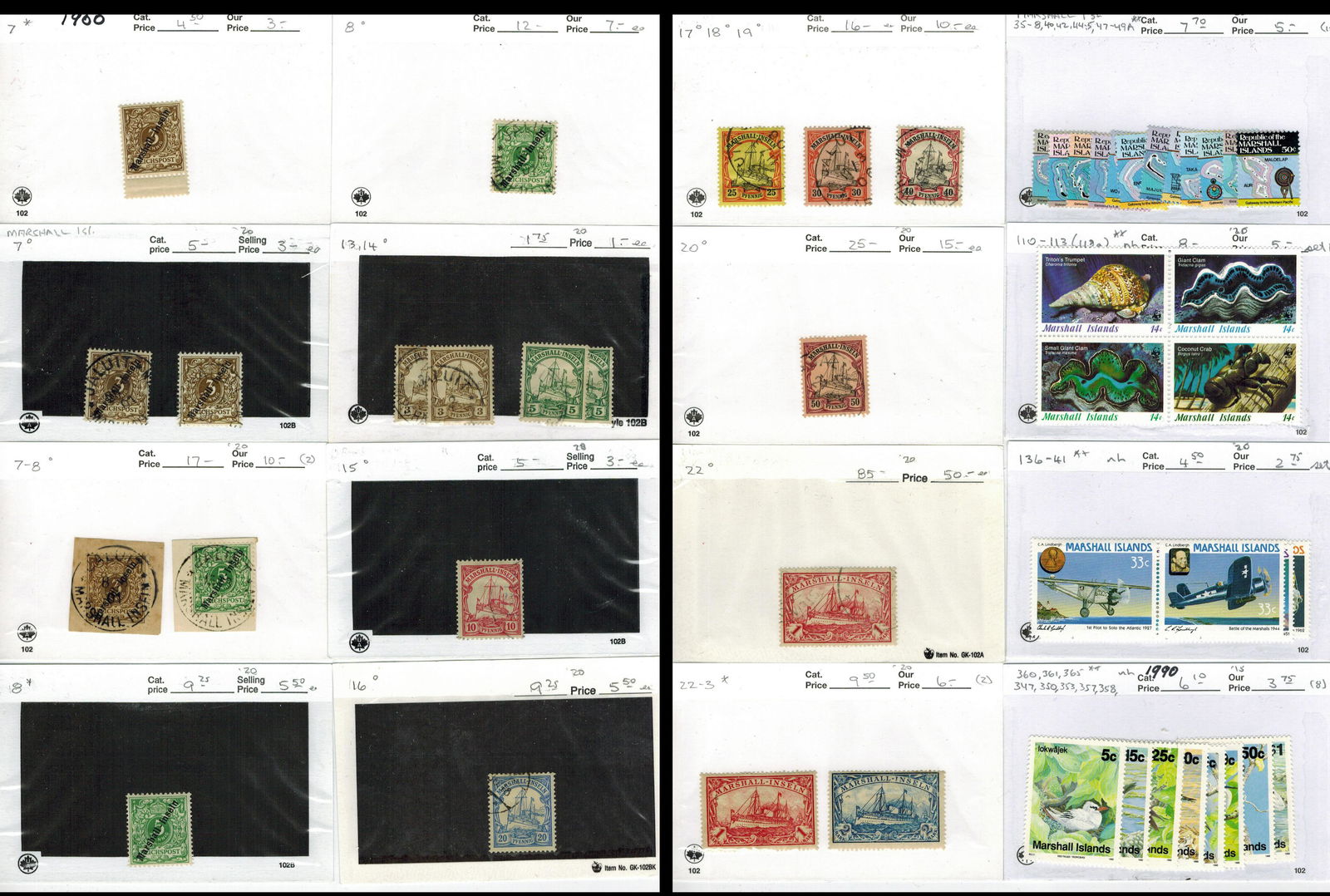 Marshal Islands 1900-1990 #7/#365 Mint, MNH, Used. (1 of 3)