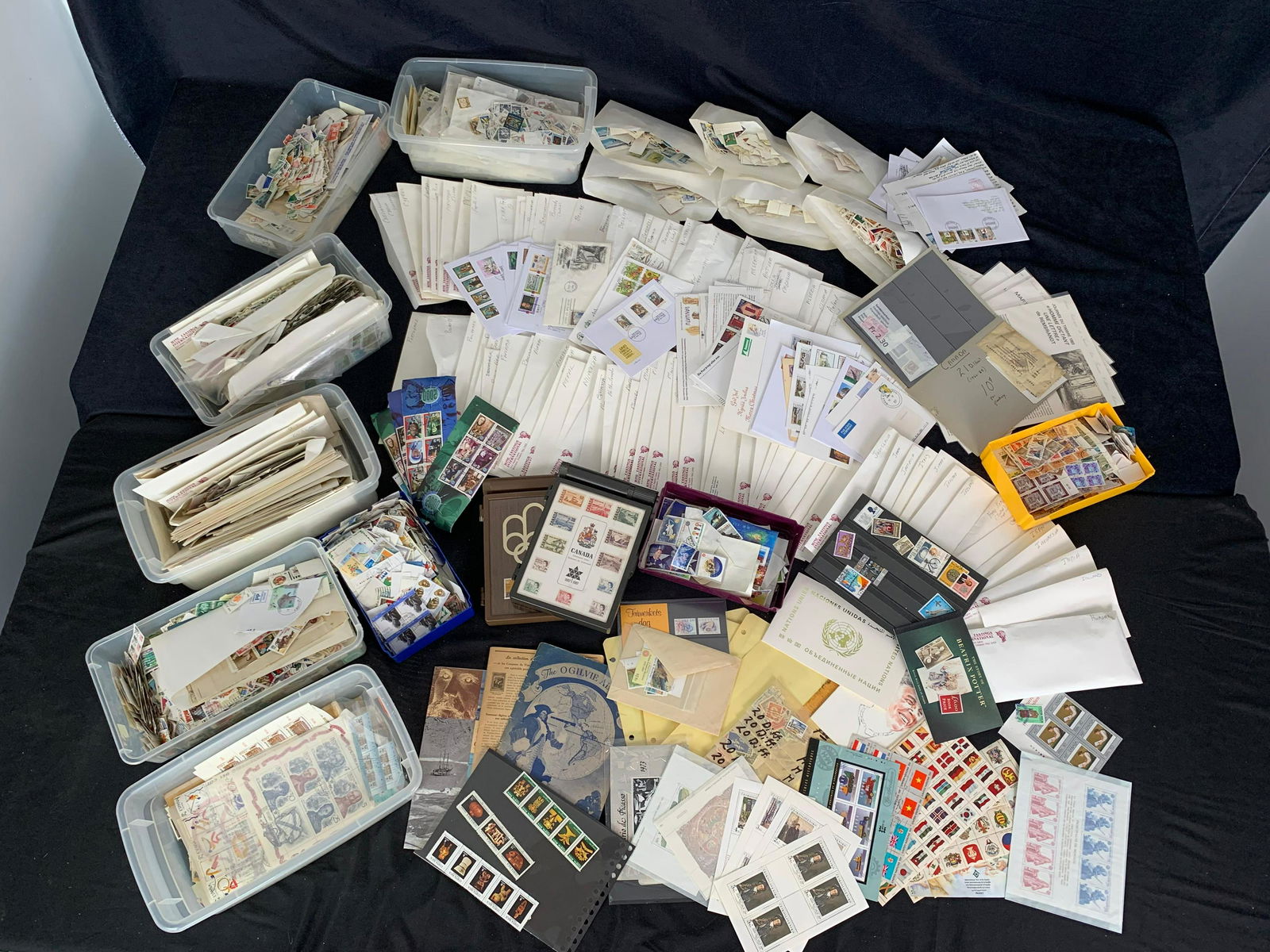 A large mostly used world accumulation, 1000s, in a large carton (1 of 7)