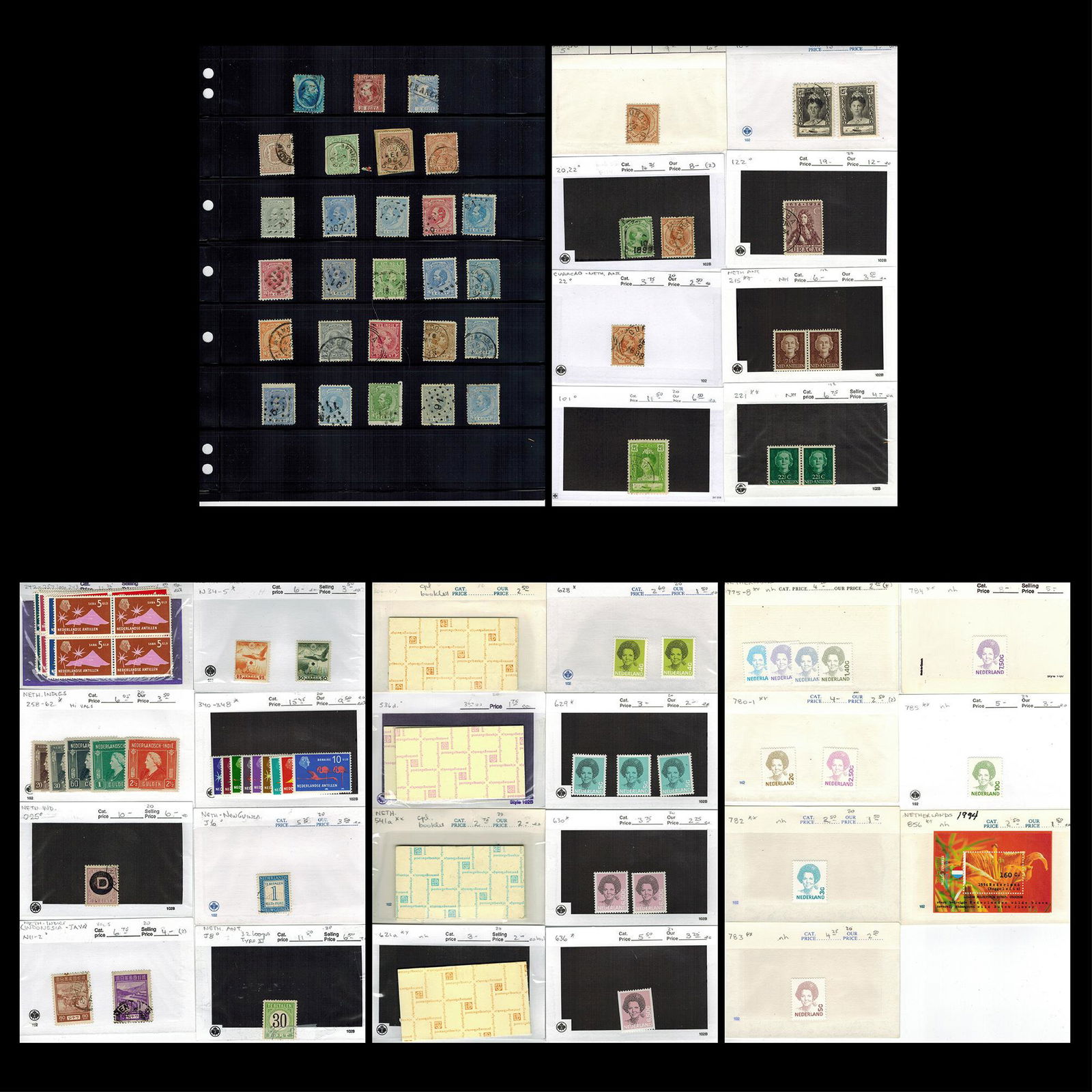Netherlands and Colonies Stamp Collection 1864-1994 #4/#856 Mint,MNH,Used (1 of 6)
