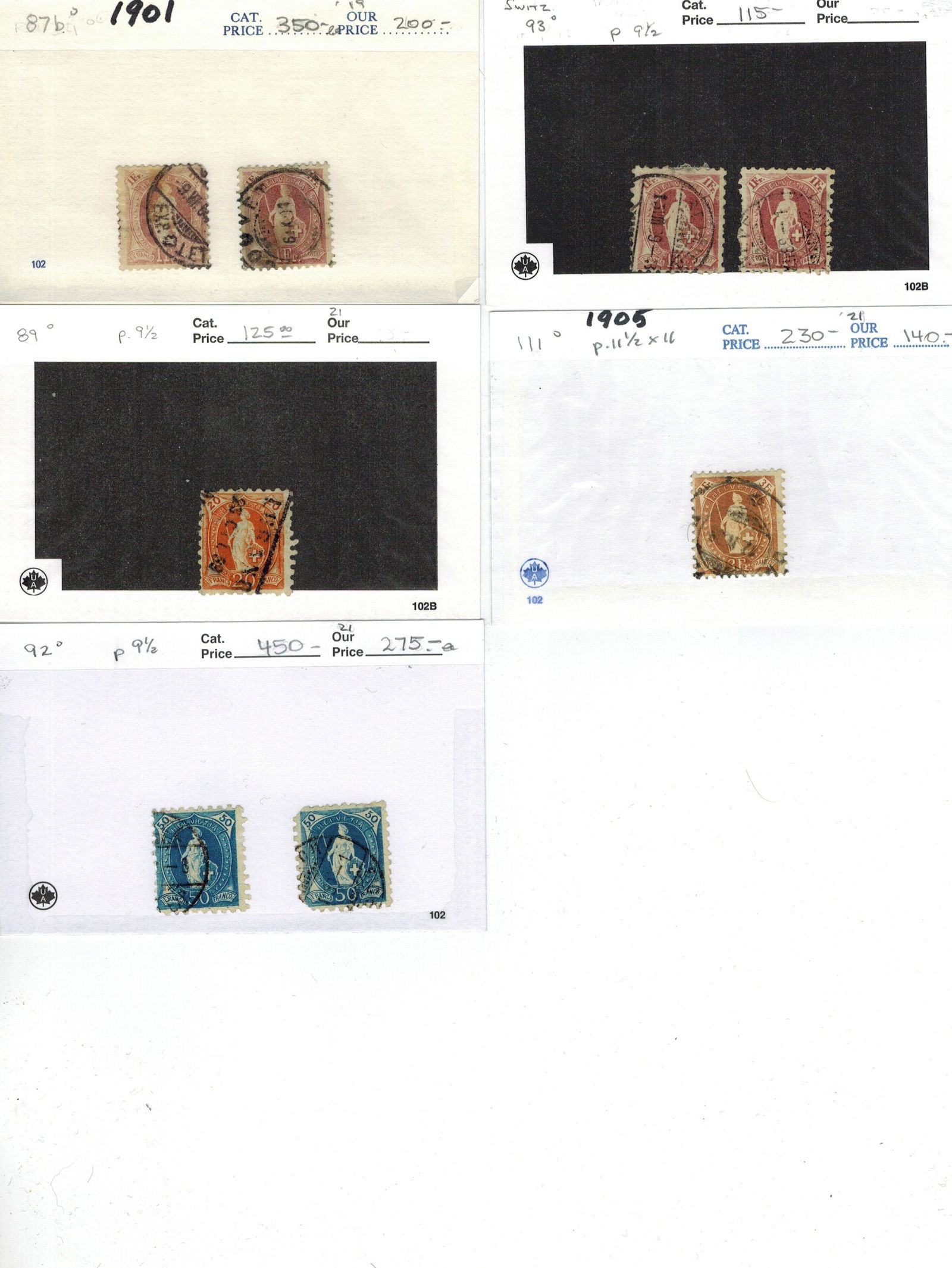 Switzerland 1901- 1905 #87b/#111 Used. (1 of 1)