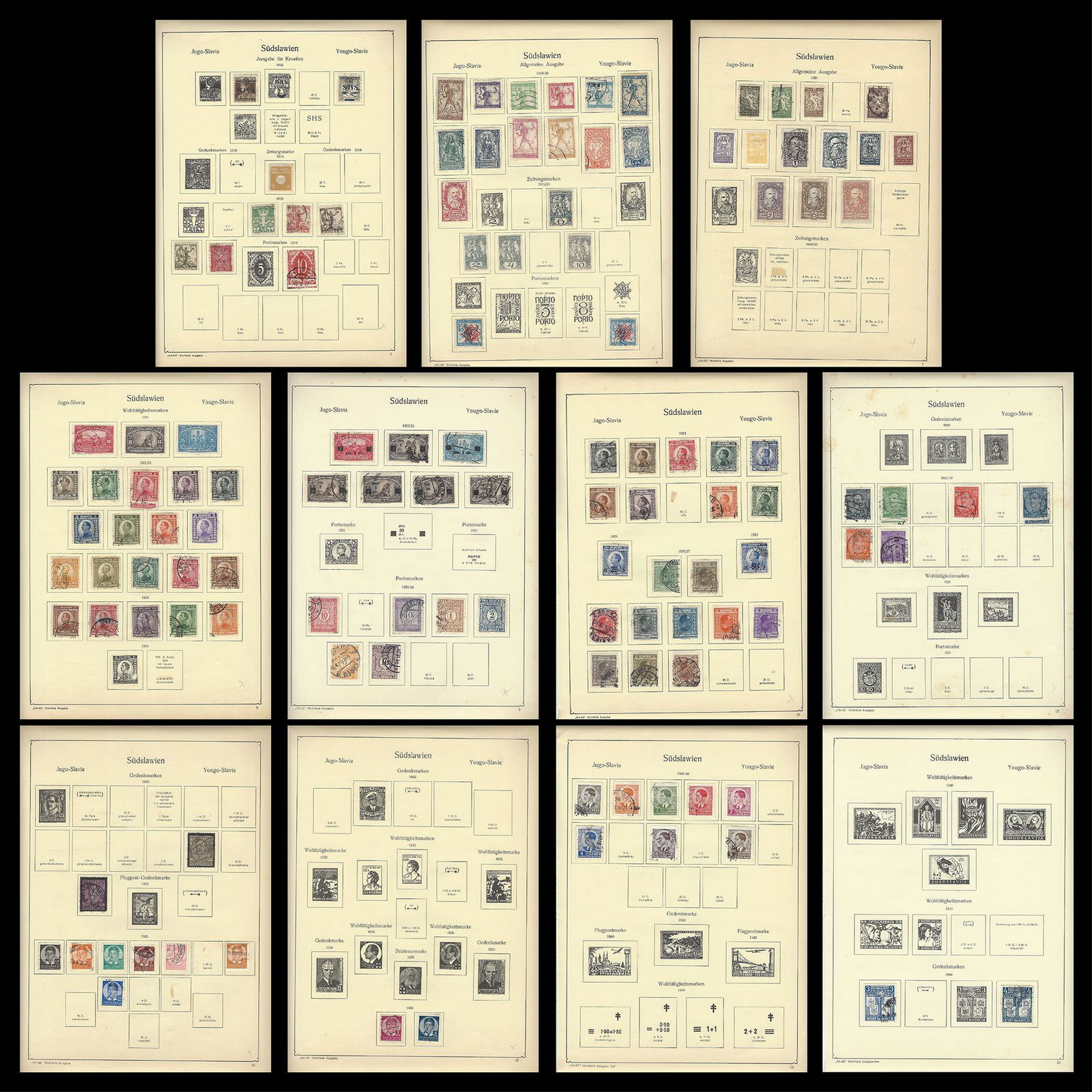 Yugoslavia Stamp Collection 1918-1940 (1 of 10)