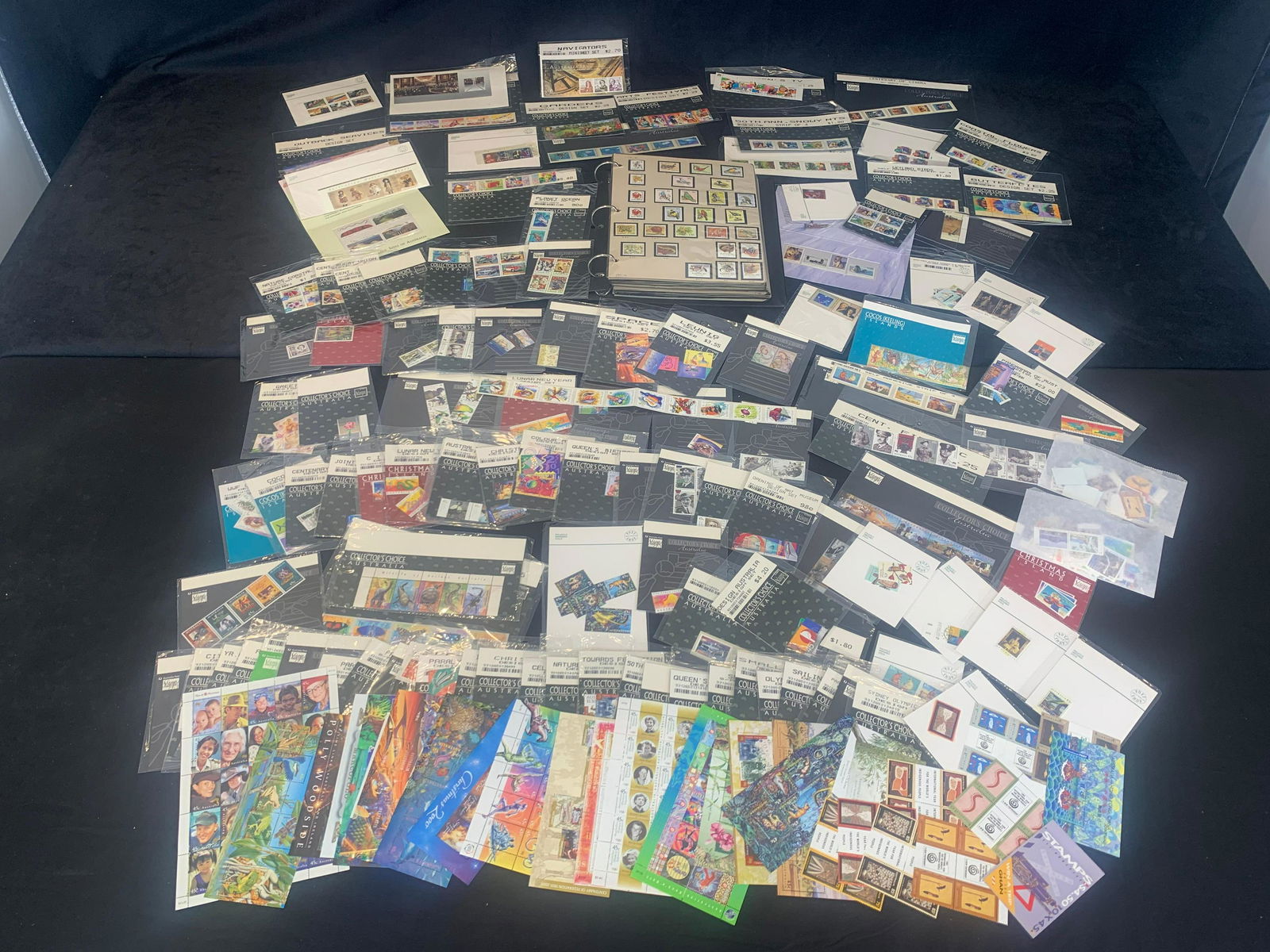 Australia Face Value 1980s to 2000s, a MNH accumulation in an album and loose in Austrailia Post (1 of 10)