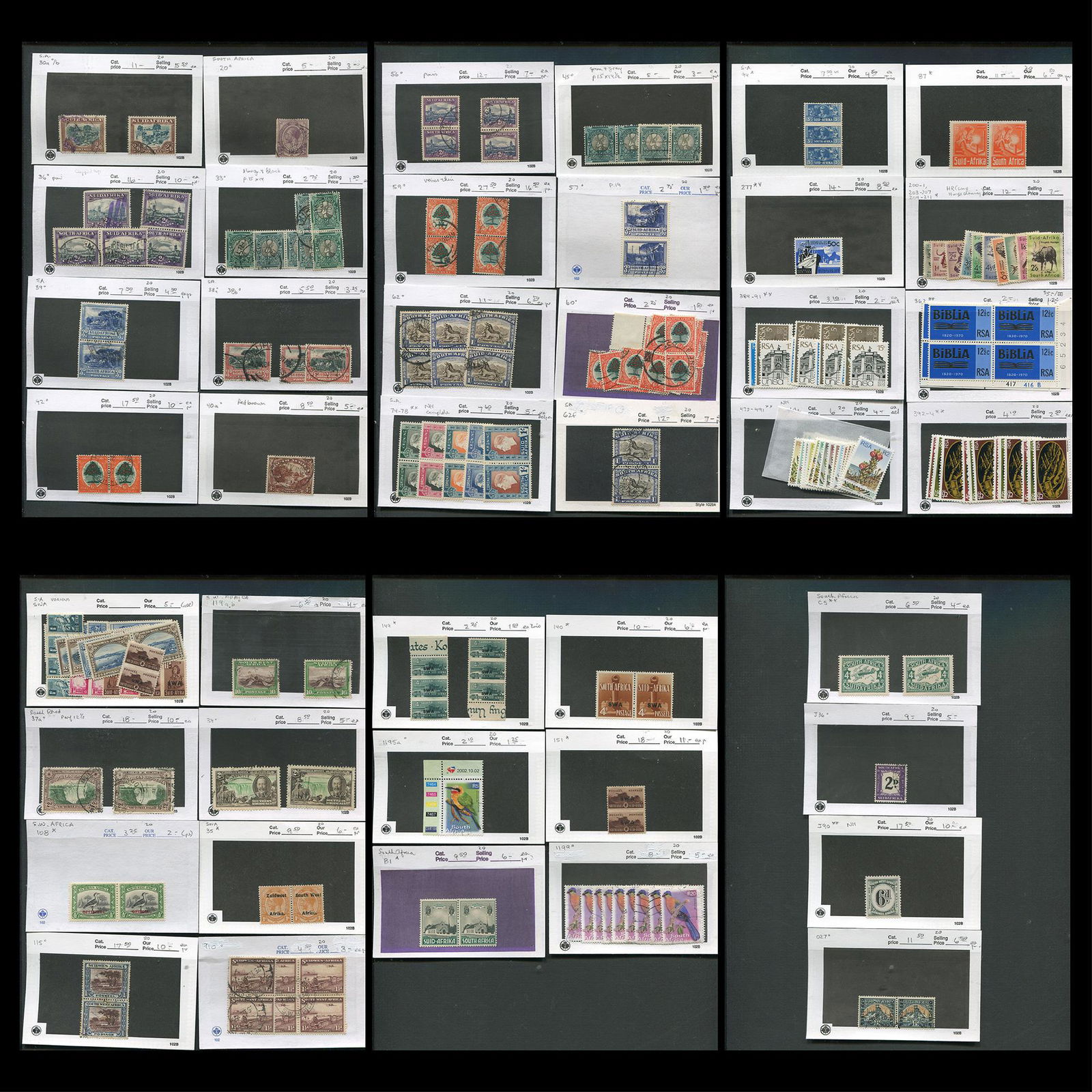 South Africa / South West Africa 1913-2000, #20 / #1999, a mainly used selection with some mint on (1 of 7)