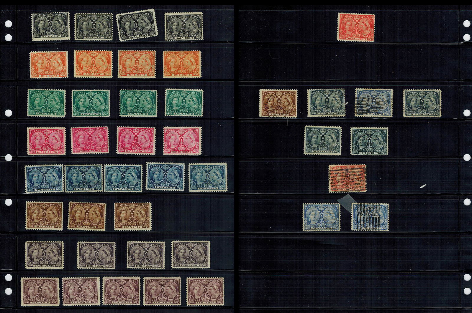 Canada 1897, #50 / #60, Mint and Used (1 of 3)