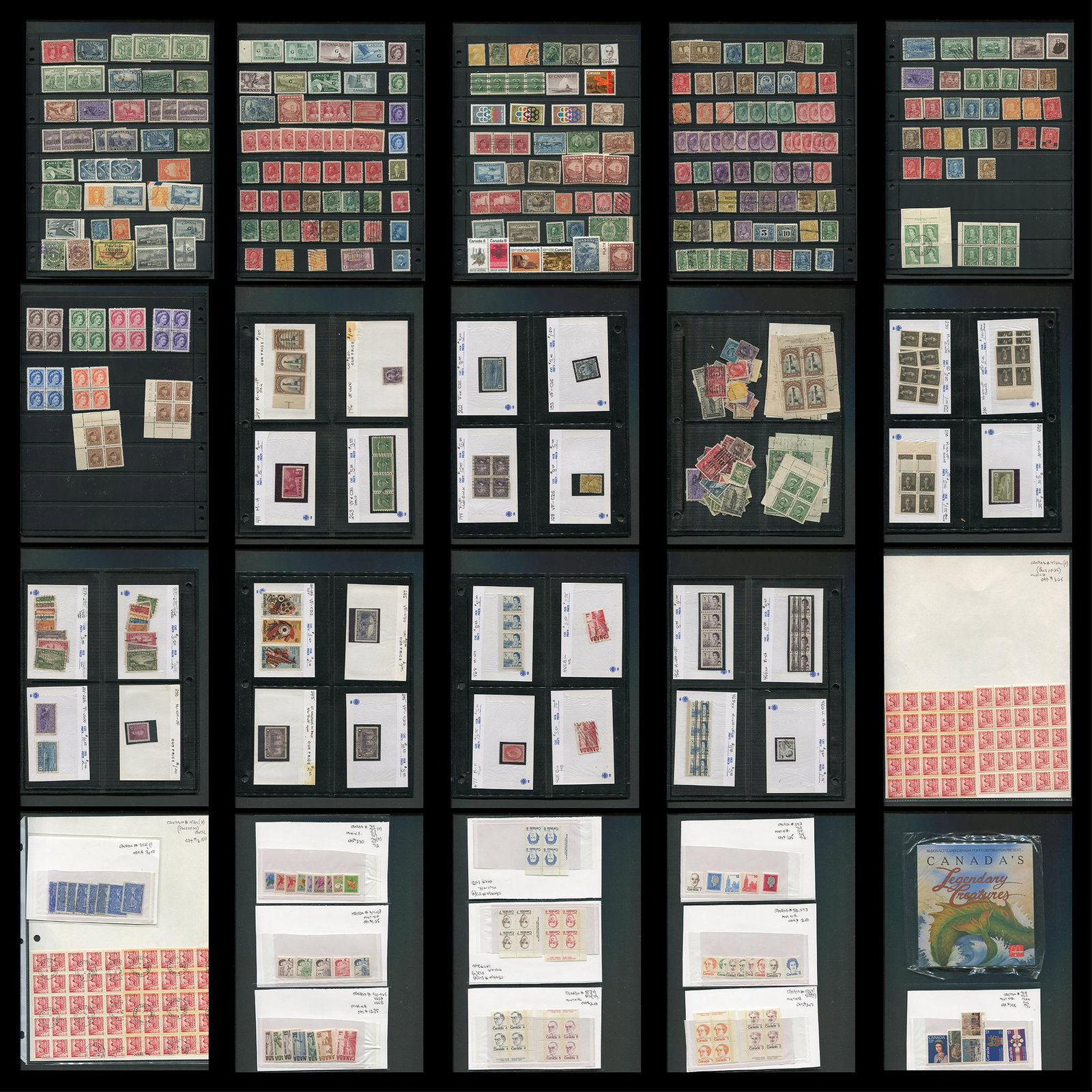 Canada Stamp Accumulation 1873 #35 Onwards M/U (1 of 10)