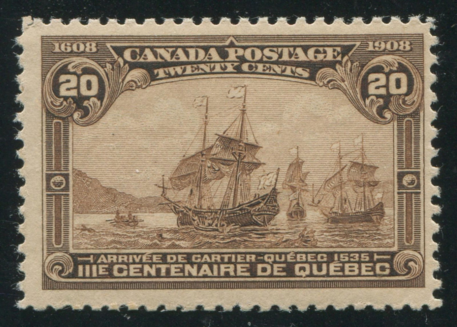 Canada 1908 #103 20c Brown F-VF MNH (1 of 2)