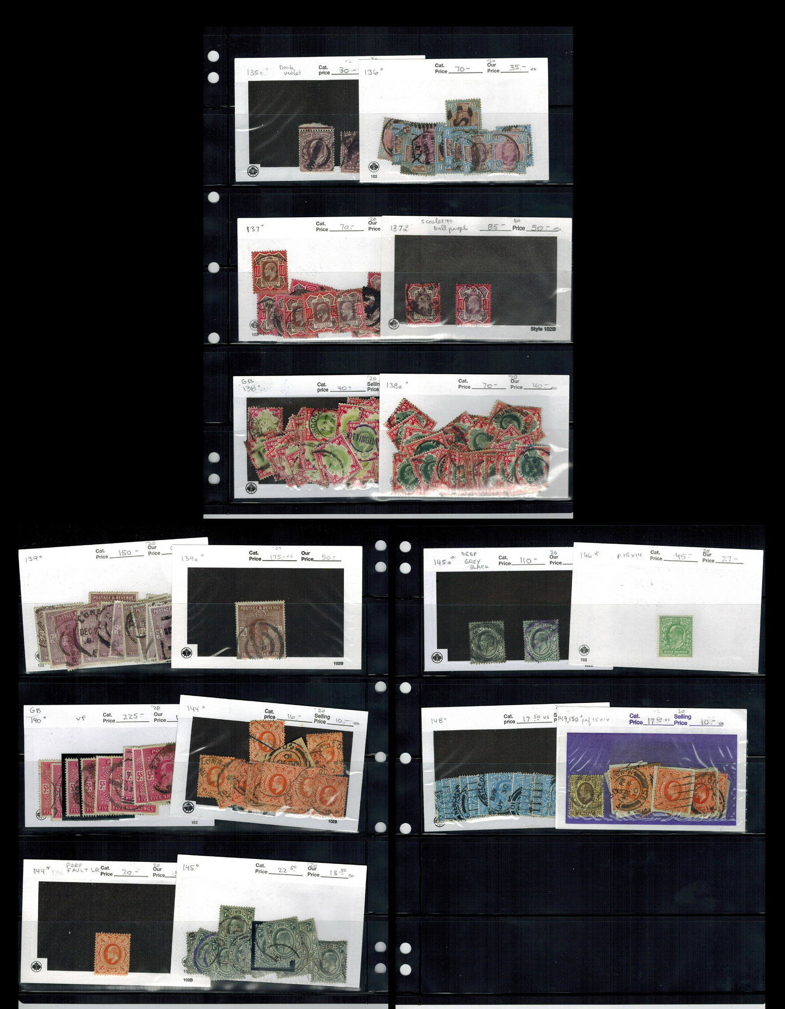 Great Britain 1902-1911 #135c/#150 (1 of 4)