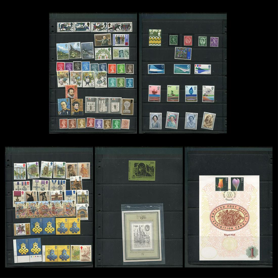 Great Britain Stamp Collection MNH 1953-1990 (1 of 6)