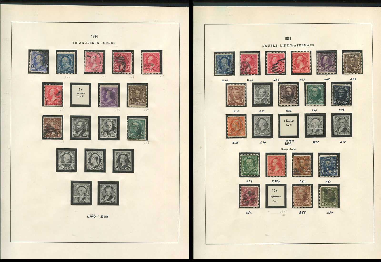 USA 1894-1898 #246/#284 Used (1 of 3)