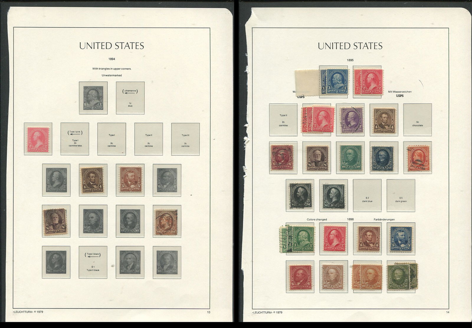 USA 1894-1898 #248/#284 Mint/Used (1 of 3)