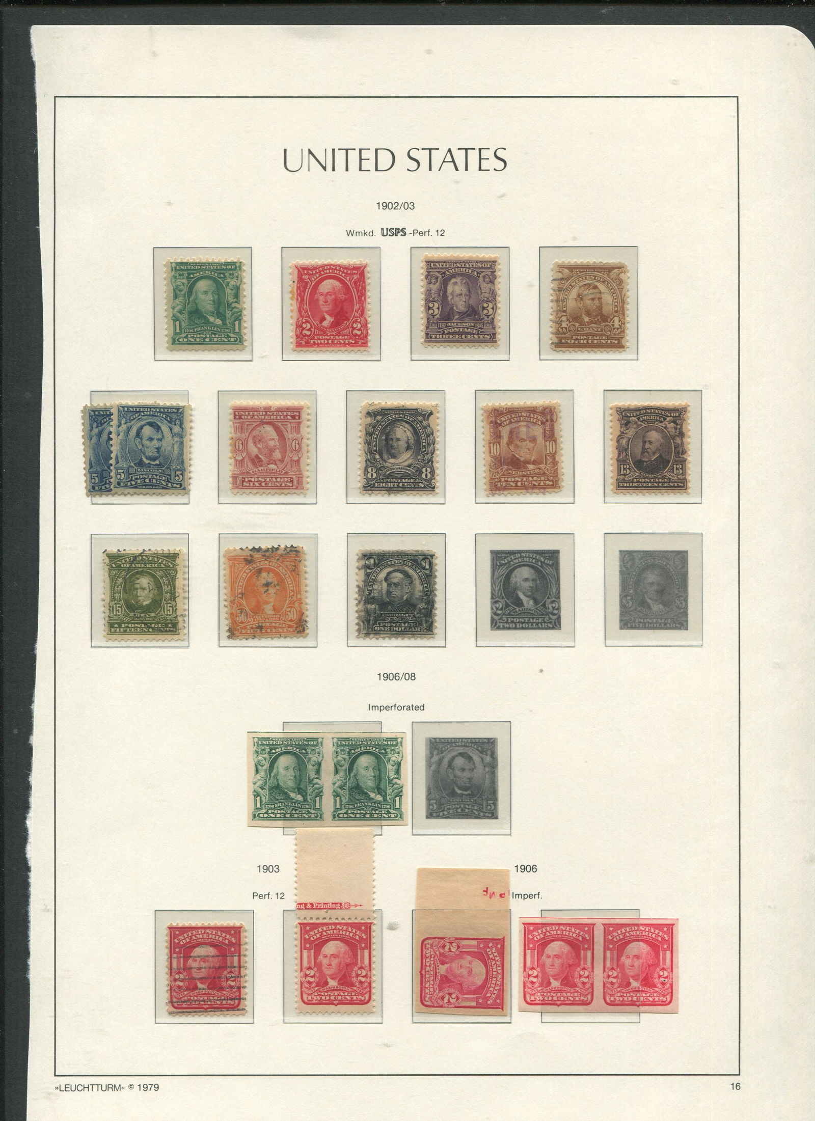 USA 1902-1906 #300/#320 Mint/Used (1 of 1)