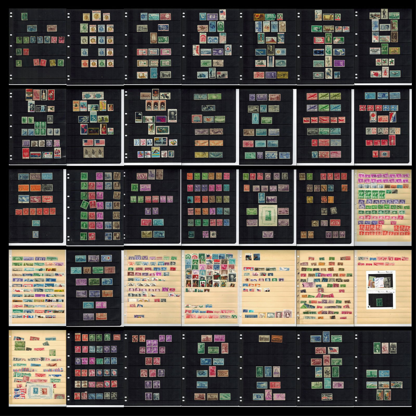 USA Accumulation 1940's - 1960's Used (1 of 8)