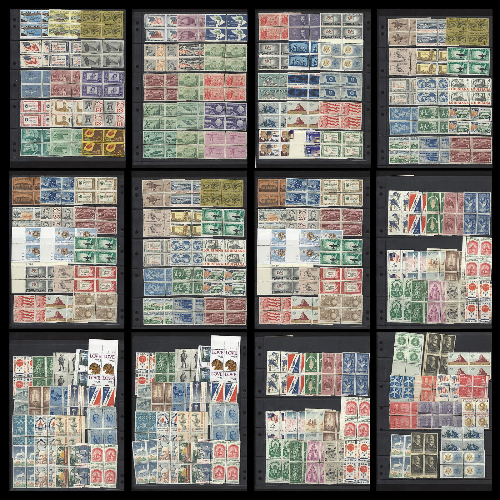 USA Blocks & Plate Blocks MNH Accumulation (1 of 10)