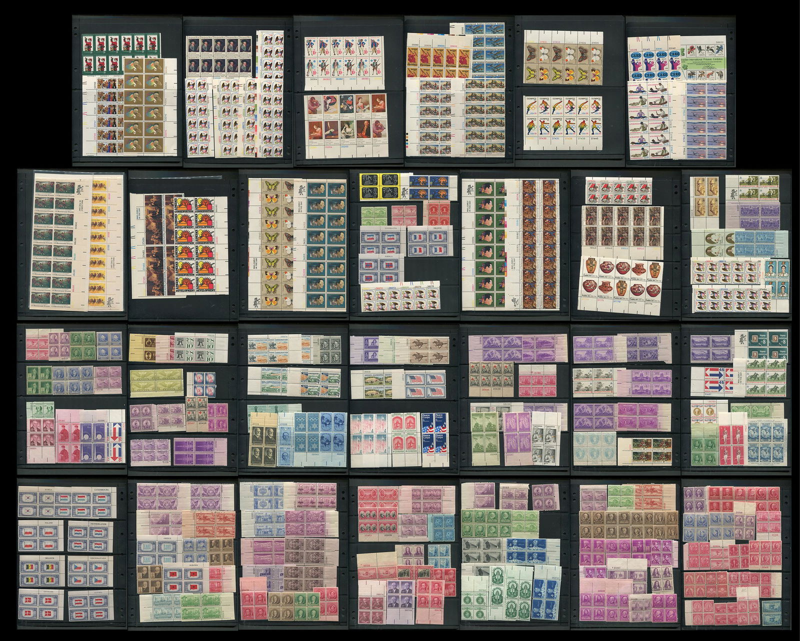 USA Blocks & Plate Blocks MNH Accumulation (1 of 8)