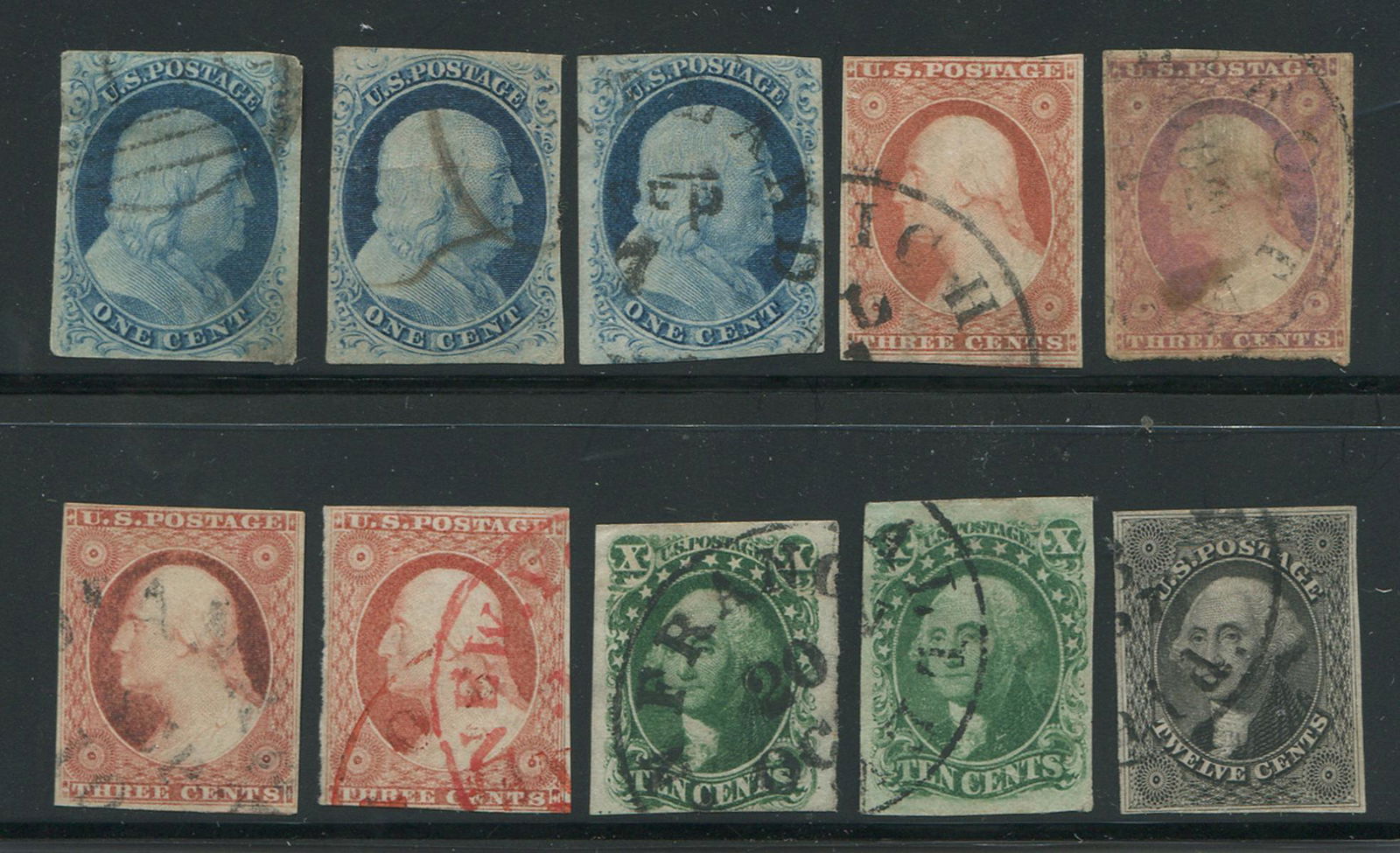 USA 1851-1855 #7/#17 Used (1 of 2)