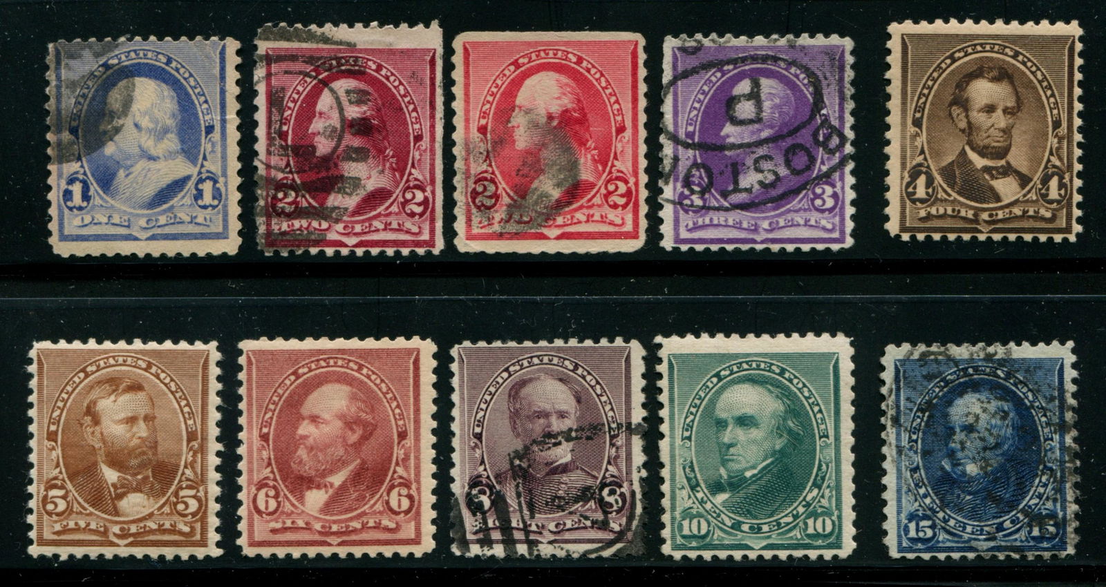 USA 1890-1893 #219-#227 F/F-VF M/U (1 of 1)