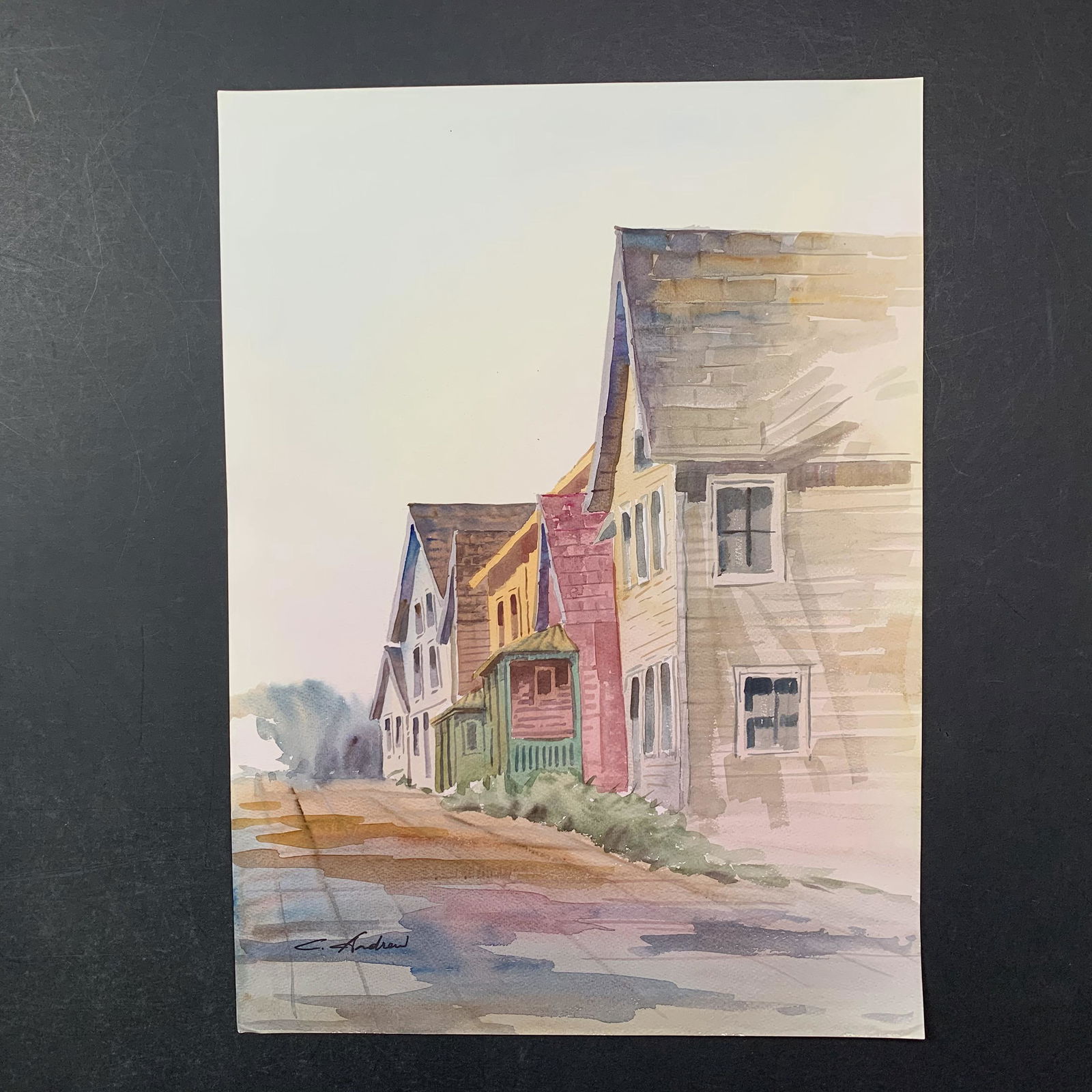 C. Andrew's "Walking Down Main Street" Original Print (1 of 1)