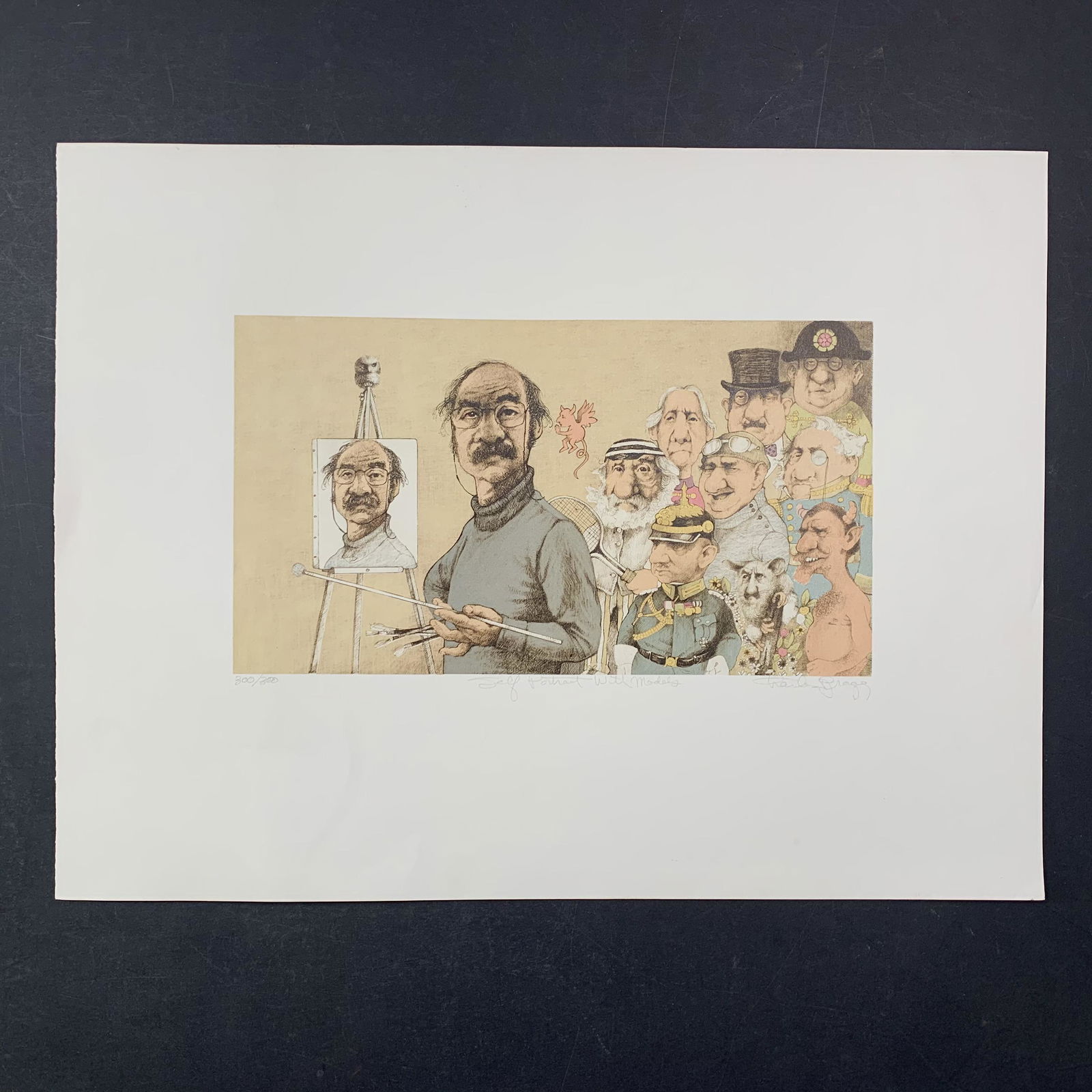 Charles Bragg's "Self Portrait with Models" Limited Edition Print (1 of 1)