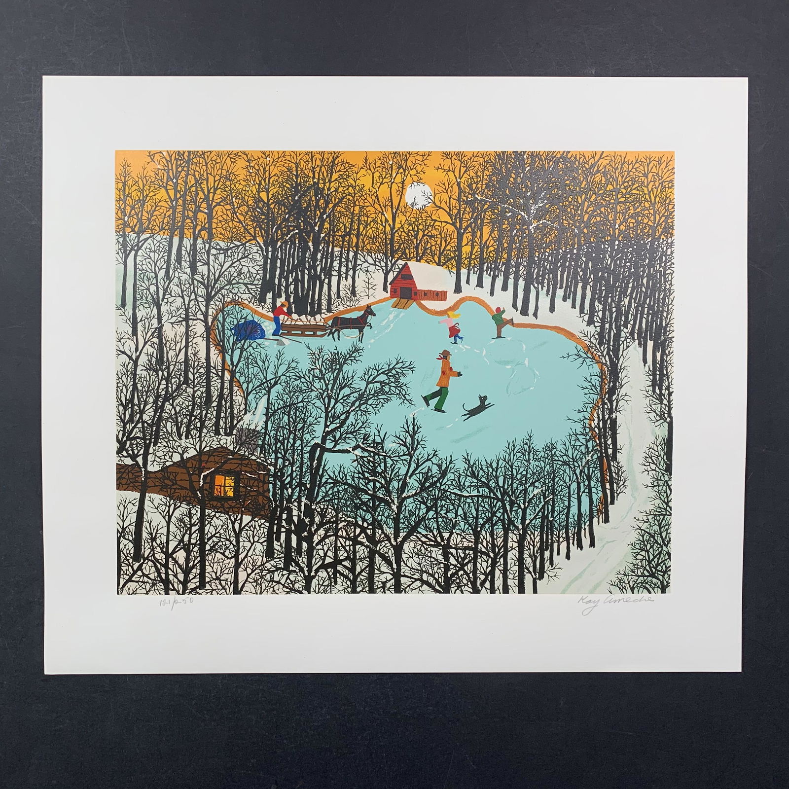Kay Ameche's "Walden Pond in Winter" Limited Edition Print (1 of 1)