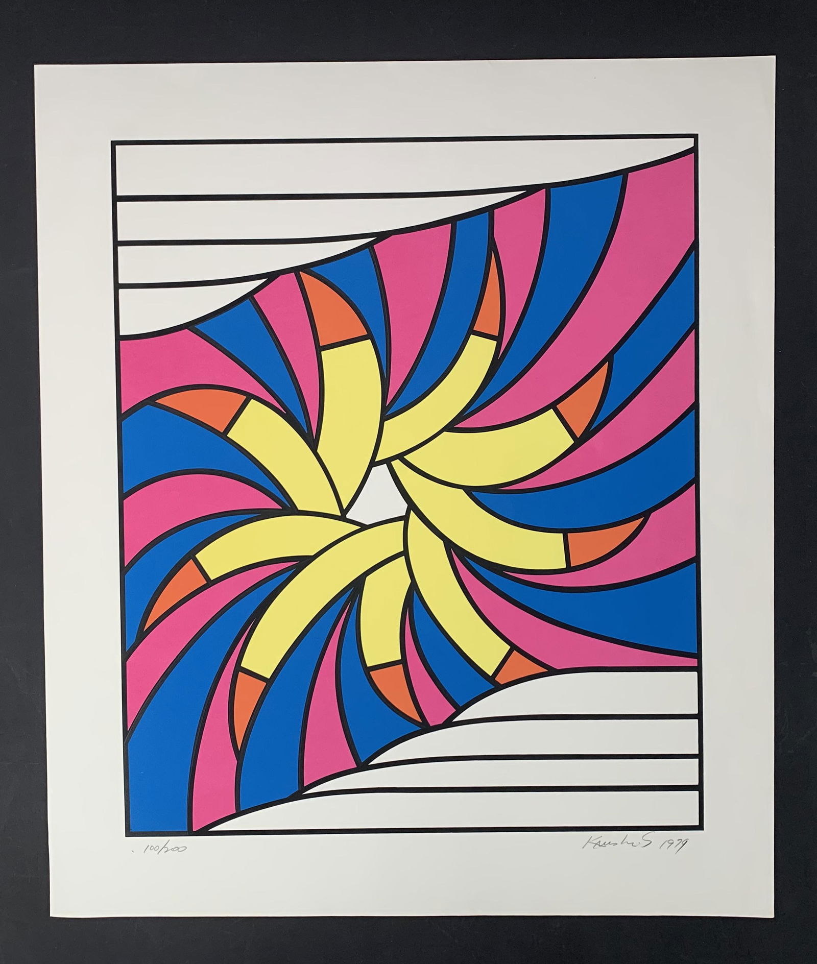 Nicholas Krushenick's "Goldfinger" Limited Edition Art Print (1 of 1)