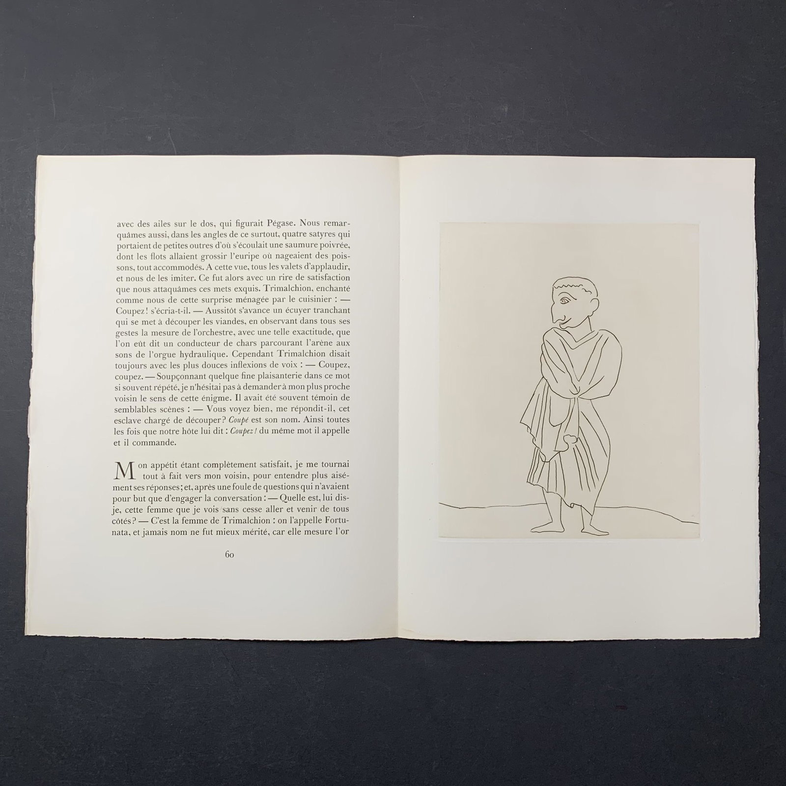 Andre Derain, Untitled, Illustration engraving from the book "Le Satyricon".: Andre Derain, Untitled, Illustration engraving from the book "Le Satyricon". This piece is in excellent condition Image: 9.75" x 11.5". Paper: 13" x 17.5"
