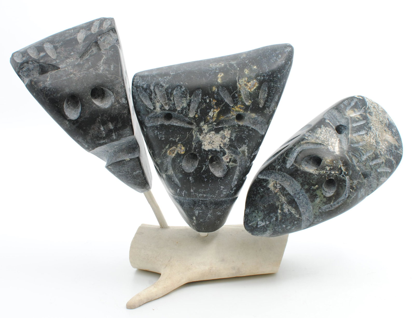 Albert Qayutinnuaq's "Family" Original Inuit Carving (1 of 8)