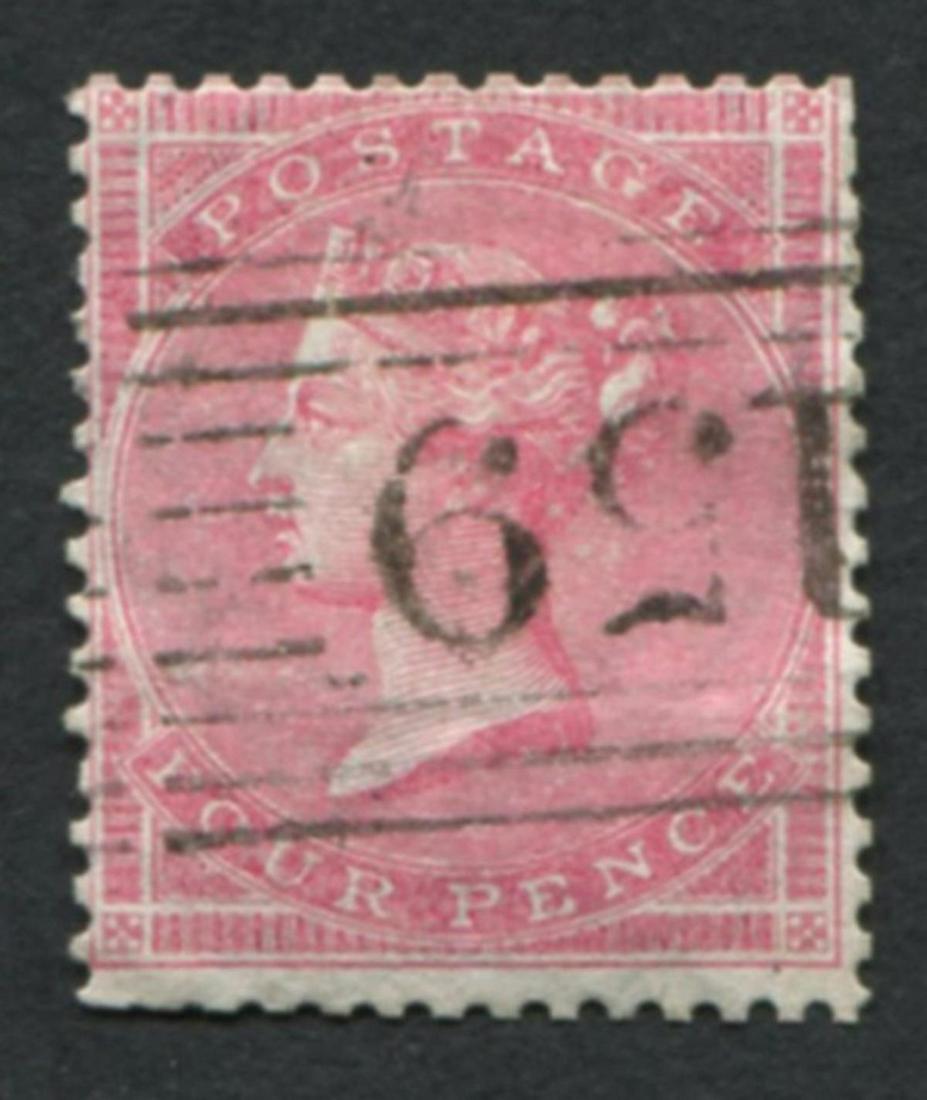 Great Britain 1856 #26 4d Rose White U F-VF (1 of 2)